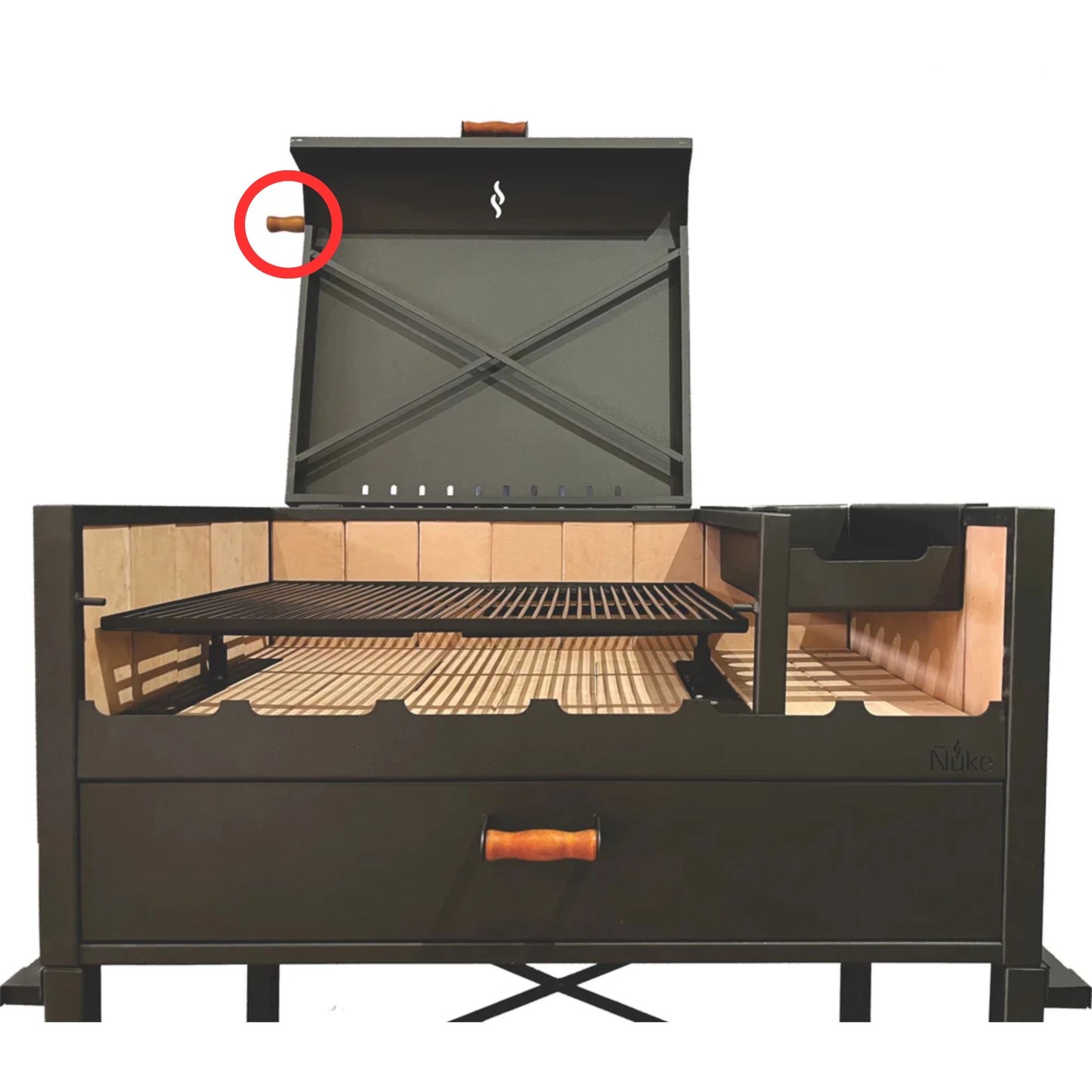 Ñuke Wood Side Lid Handle Replacement for Delta Grill | GW STORE