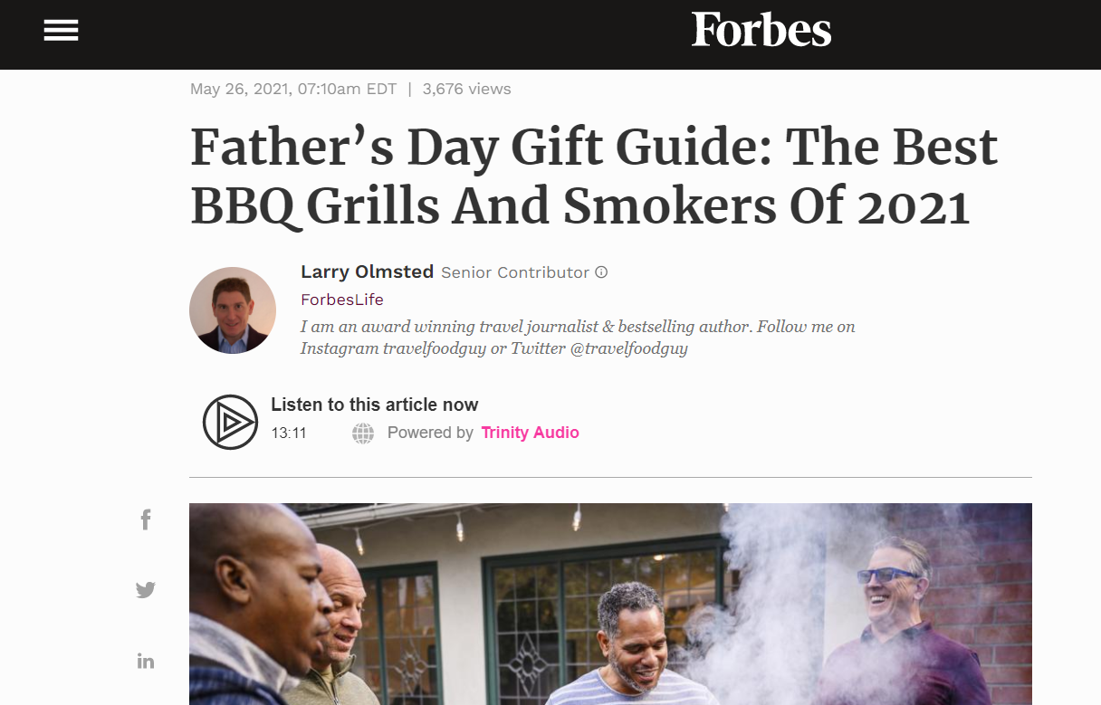 The Puma Headlines Forbes' 2021 Father's Day Grill Roundup