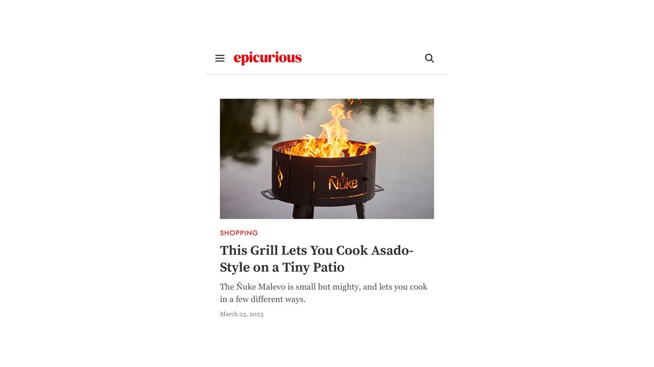 Epicurious Review: The Ñuke Malevo is small but mighty, and lets you cook in a few different ways.
