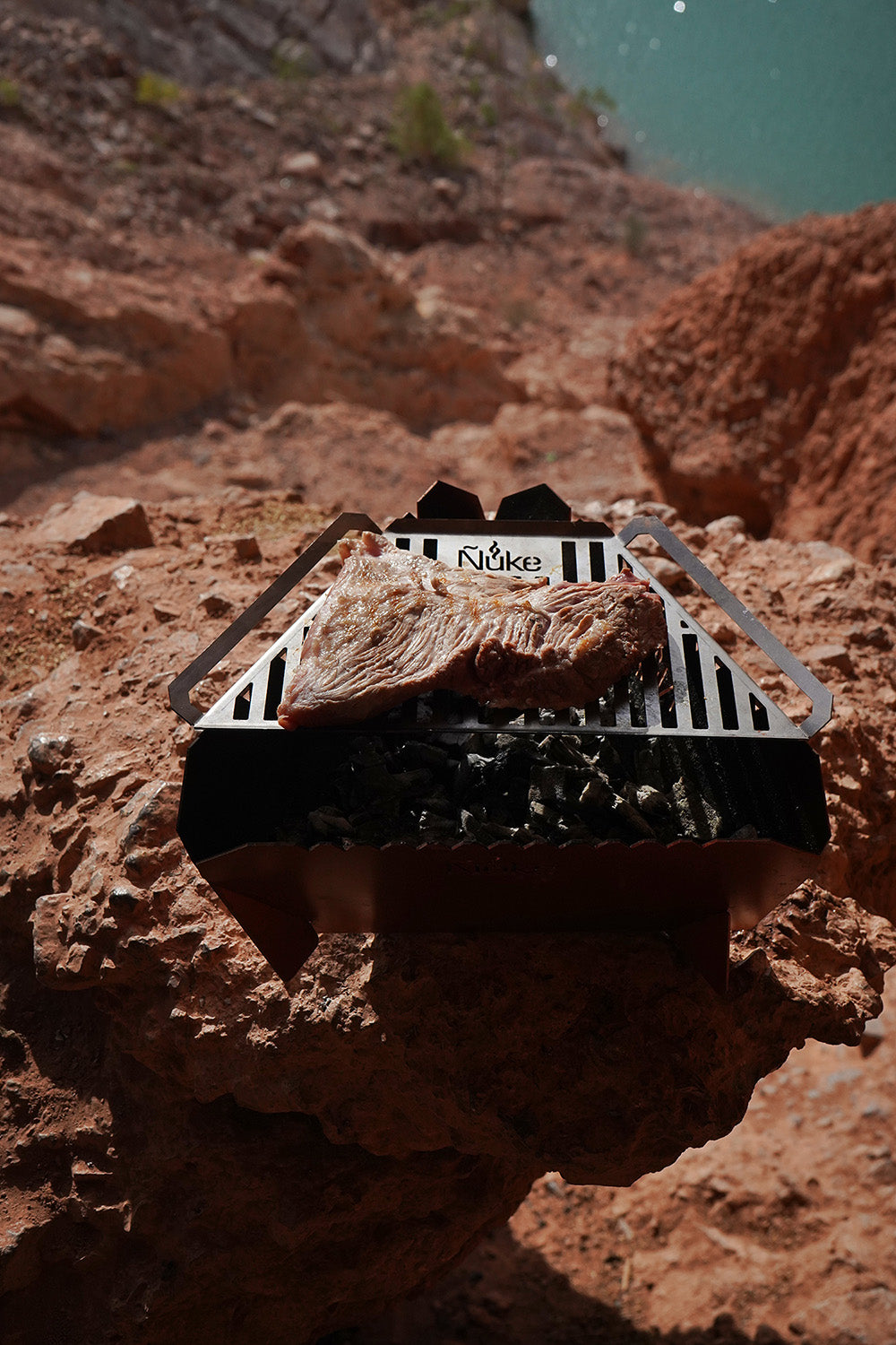 Onix 300 Fire Pit Grill - Folds Flat Firepit & Grill – Nuke BBQ