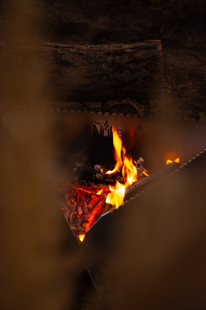 Onix 500 Fire Pit Grill -Folds Flat Firepit & Grill