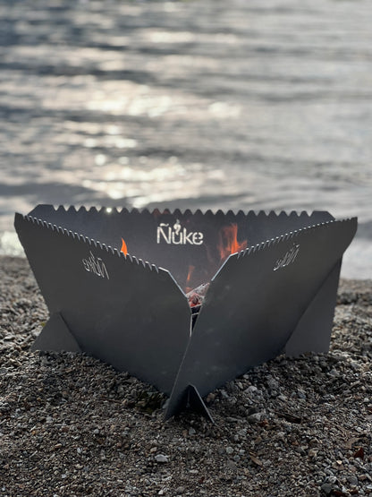 Onix 500 Fire Pit Grill -Folds Flat Firepit & Grill
