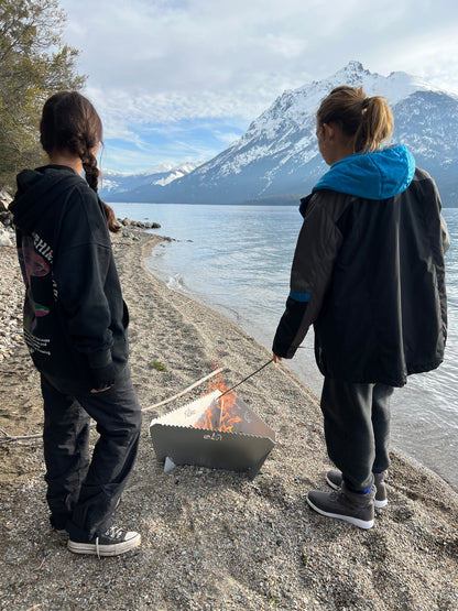 Onix 500 Fire Pit Grill -Folds Flat Firepit & Grill