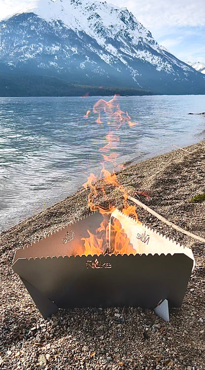 Onix 500 Fire Pit Grill -Folds Flat Firepit & Grill