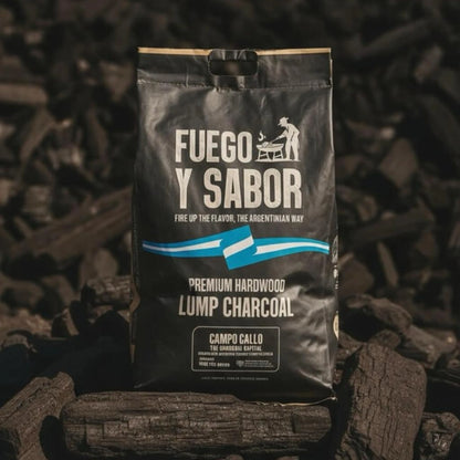 Fuego Y Sabor Premium Harwood Lump Charcoal, 17.6 lbs