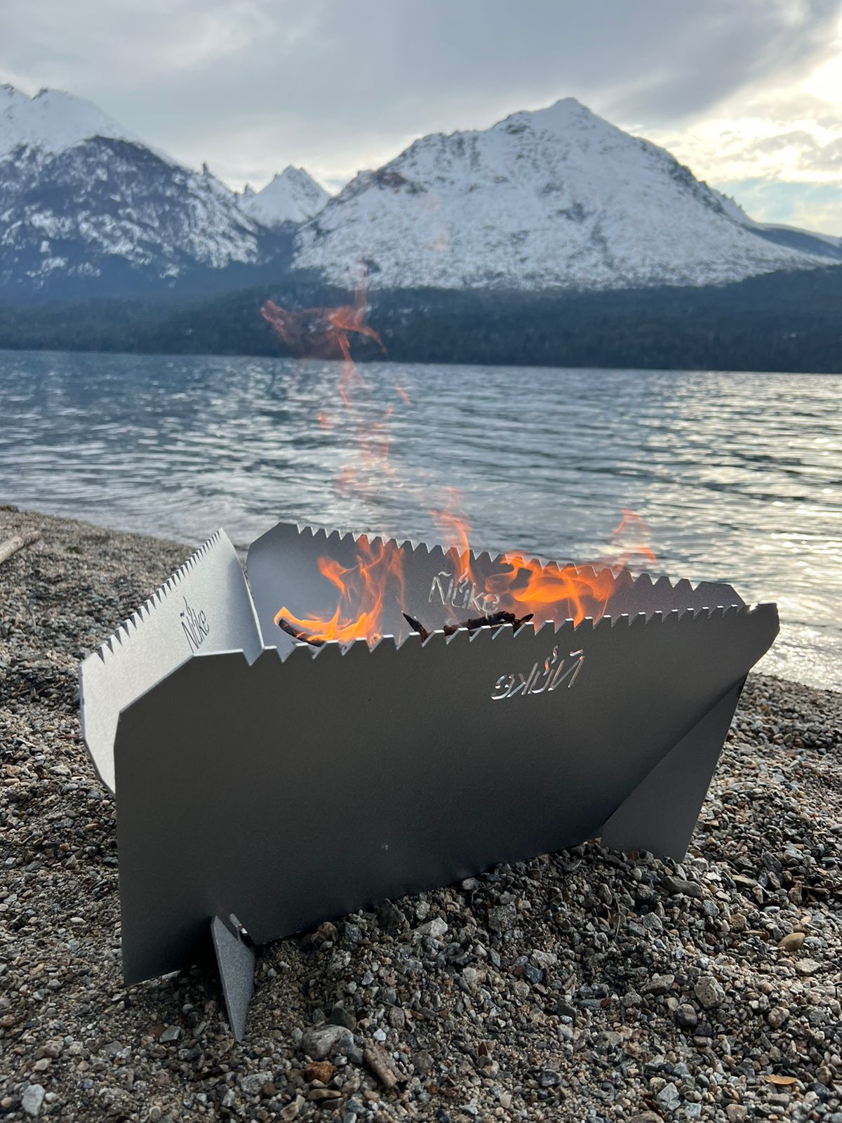 Onix 500 Fire Pit Grill -Folds Flat Firepit & Grill – Nuke BBQ