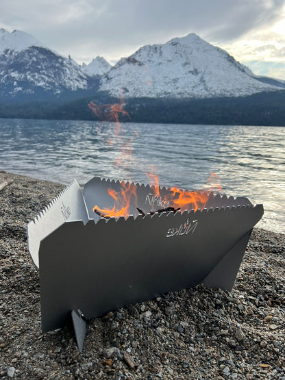 Onix 500 Fire Pit Grill -Folds Flat Firepit & Grill